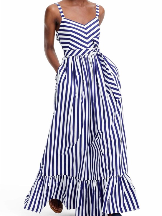J. Crew Dresses & Skirts - NWT J. Crew Striped Blue and White Maxi Sundress with Tie Waist